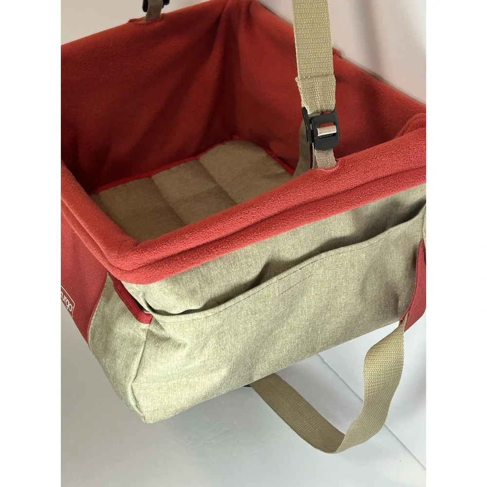 Kurgo Rover Heather Booster Dog Car Seat Small Dogs 20 Lbs Keeps Pet Secure